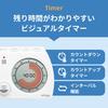 sology MIRAI TIMER Visual Timer for Learning, Clock & Timer, Shows Remaining Time, Interval Function, Alarm Clock, Silent, Perfect for Studying, Stren