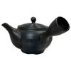Japanese Tosai Tosei Black Mud Blue Lined Teapot (with Obi Net) T93308500