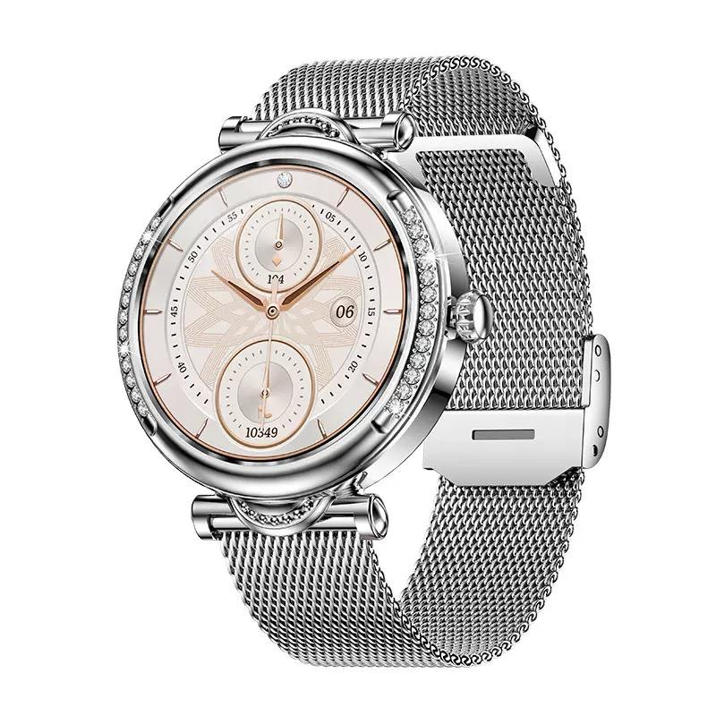 

Для Xiaomi Android Модные Женские Смарт-часы 360*360 HD Экран Пульс Настраиваемый Циферблат Часы Голосовые Звонки Смарт-часы 2025 Новинка