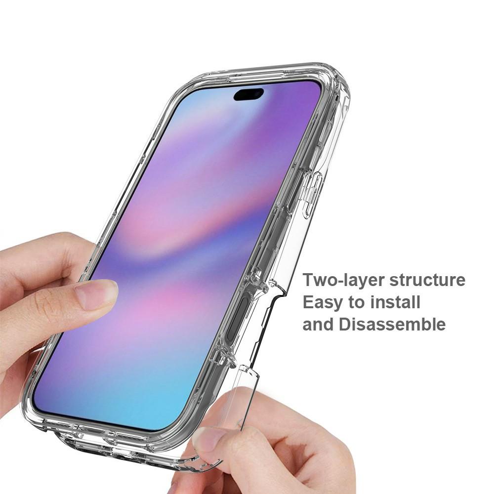 For iPhone 17 Pro Case TPU PC 2 in 1 Dropproof Clear Phone Cover