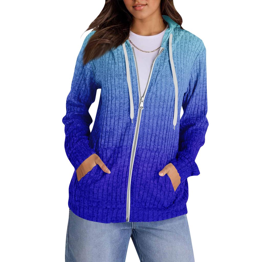 Mikiny pro ženy Trendy topy Ležérní Podzimní Móda Mikina s dlouhým rukávem S kapsami Svetr Lehký