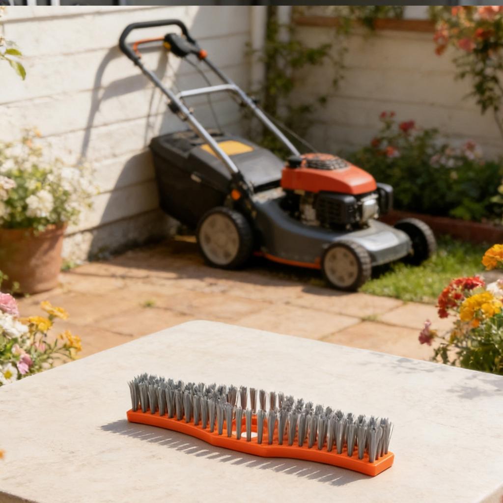 ABS+Nylon/Iron Lawn Mower Brush Mower Cleaning Brush