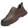 Fashion New Arrival All-match Oxfords Flats Handmade Leather Mens Sneakers Classic Men's Walking Shoes Lace-Up Male Skate Footwear