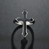 Ring HipHop Religion Black Lightweight Durable Jewelry Women Finger Rings Multi Unisex Process Size Simple Oiling