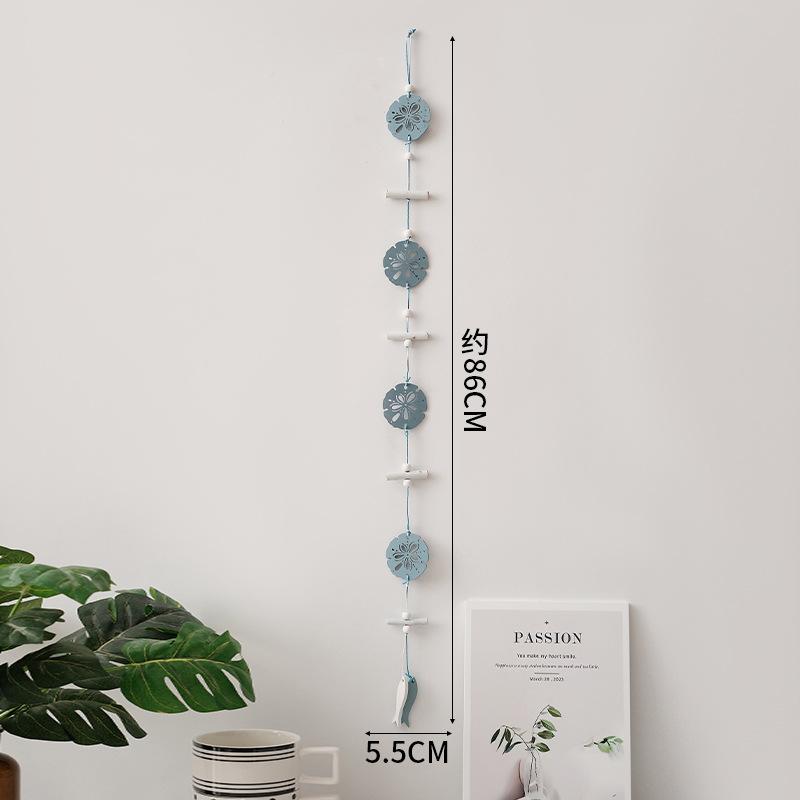 Muti-type Wall Hanging Hand Made Mediterranean Starfish Hung Fish Nautical Decor Hang Wood Marine Pendant for Home Decor