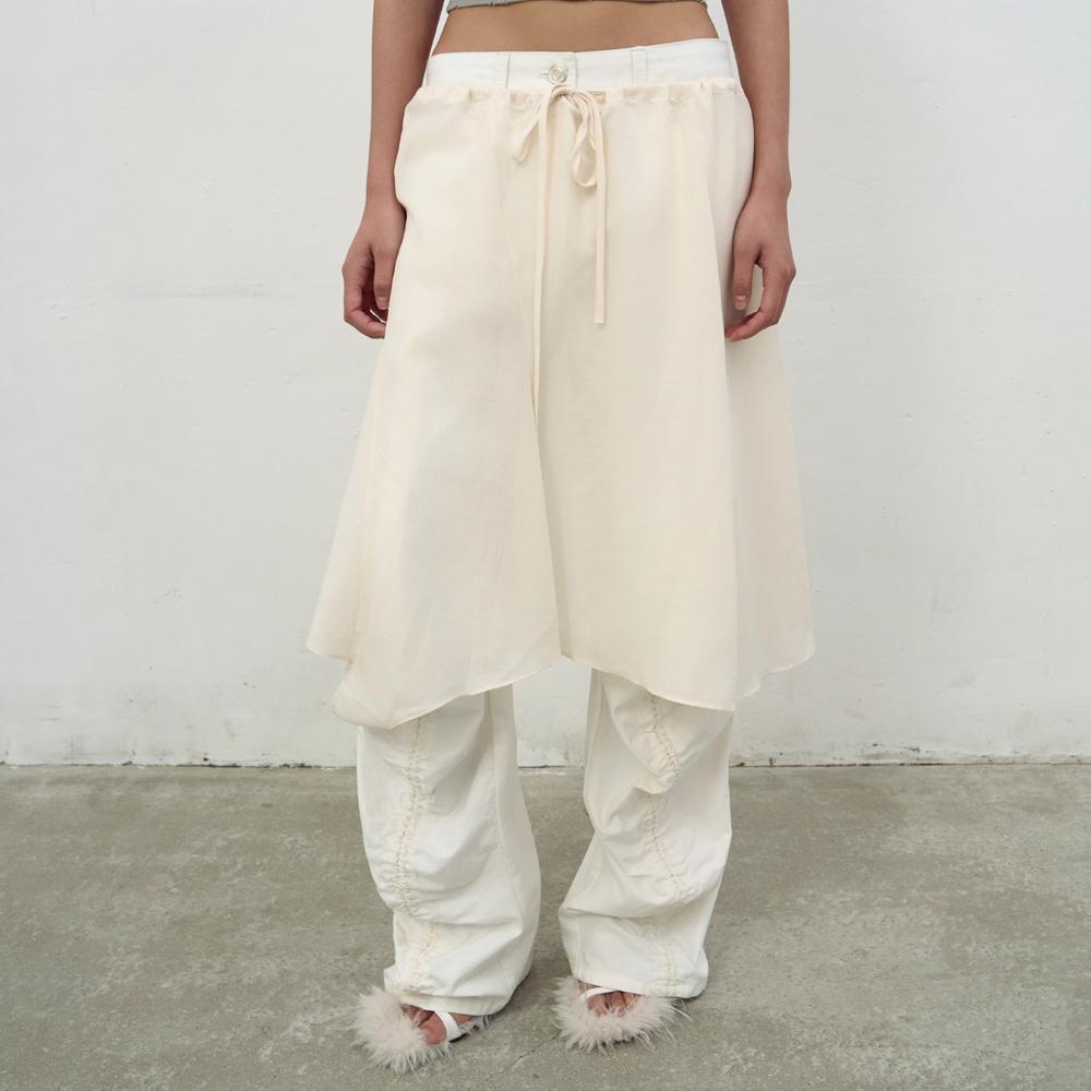 Lcdc Tm Flare Layered Skirt (Ivory)
