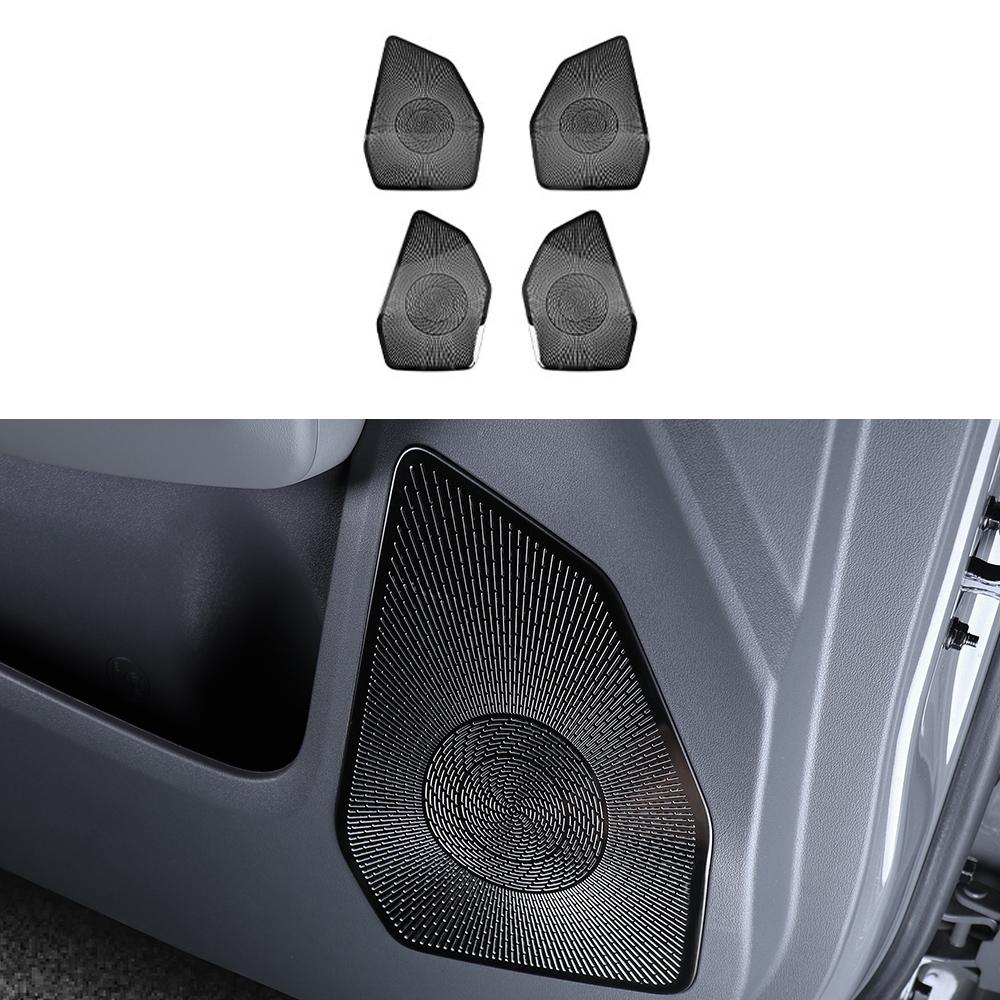 For Kia EV3 2024 2025 Stainless Steel Black Silver Car Door Loudspeakers Mesh Speaker Trim Cover
