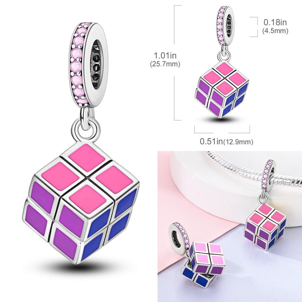 Christmas Charms Bead Copper Cz Zircon Pendants Safety Chain Fit Fashion Original Bracelet Diy Jewelry Gift