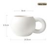 Chubby Big Ear Matte Ceramic Mug