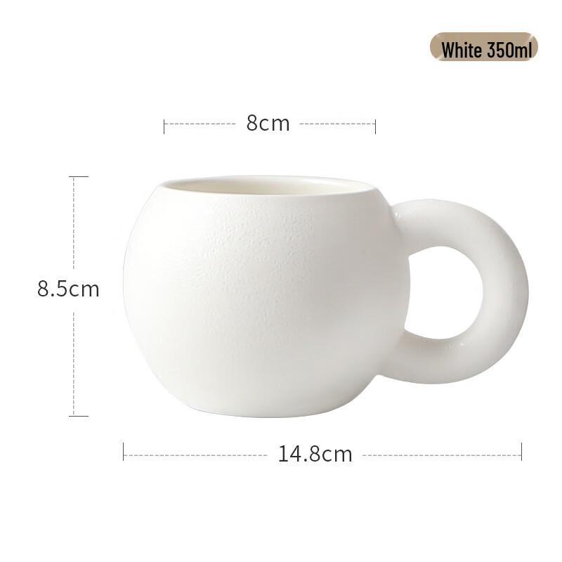 Chubby Big Ear Matte Ceramic Mug