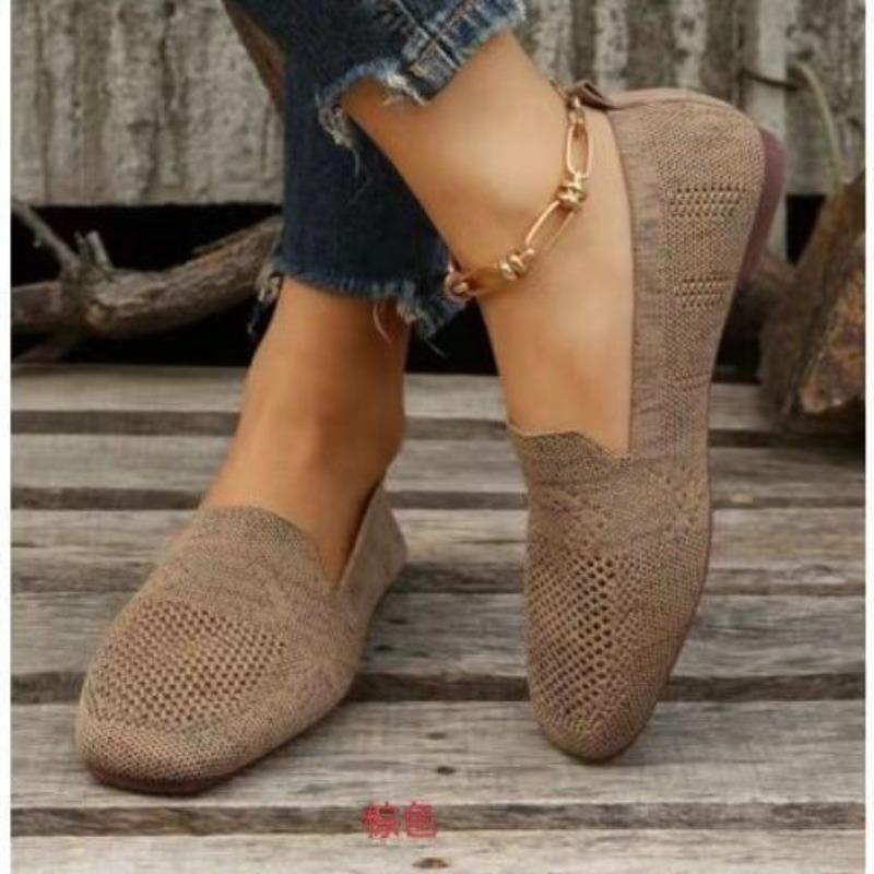 Spring large size flat single shoes women's one-pedal casual shoes supply