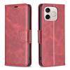 Wallet Case for 600 Lite 5G - Leather/PU, Red, Shockproof