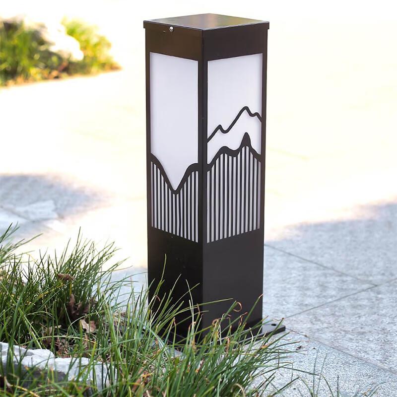 LUSHUFENG Vintage Chinese Outdoor Waterproof LED Landscape Lamp