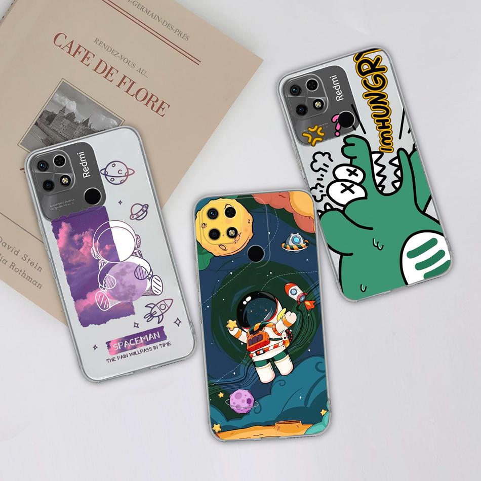 Covers For Redmi 10C Case Stylish Fun Soft Transparent Slim Silicone Anti Drop Phone Shell For Xiaomi Redmi 10 C Bumper Fundas