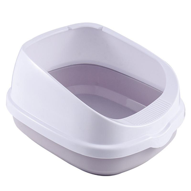 Large High Splash-proof Cat Litter Box With Shatterproof And Semi-enclosed Design