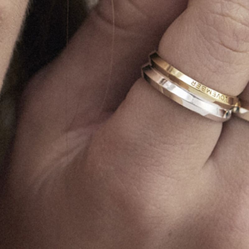 LOVEMBER [silver 925] Double Edge R