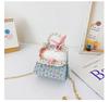 Cartoon Cute Bunny Pearl Handbag With Sequins Breathable Material Crossbody Bag