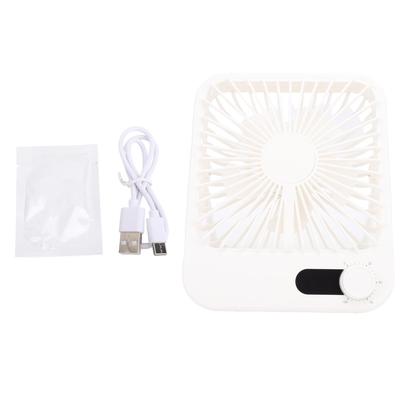 USB Desk Fan Quiet 100 Speeds Rechargeable 1000mAh LED Display Folding Desktop Small Personal Fan