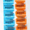 Multi-Color Triple-Proof Thermal Self-Adhesive Barcode Labels: Red, Orange, Yellow, Green, Blue, Pink, Brown - Printable and In Stock