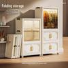 Zhong En Plastic Folding Double-Door Storage Cabinet