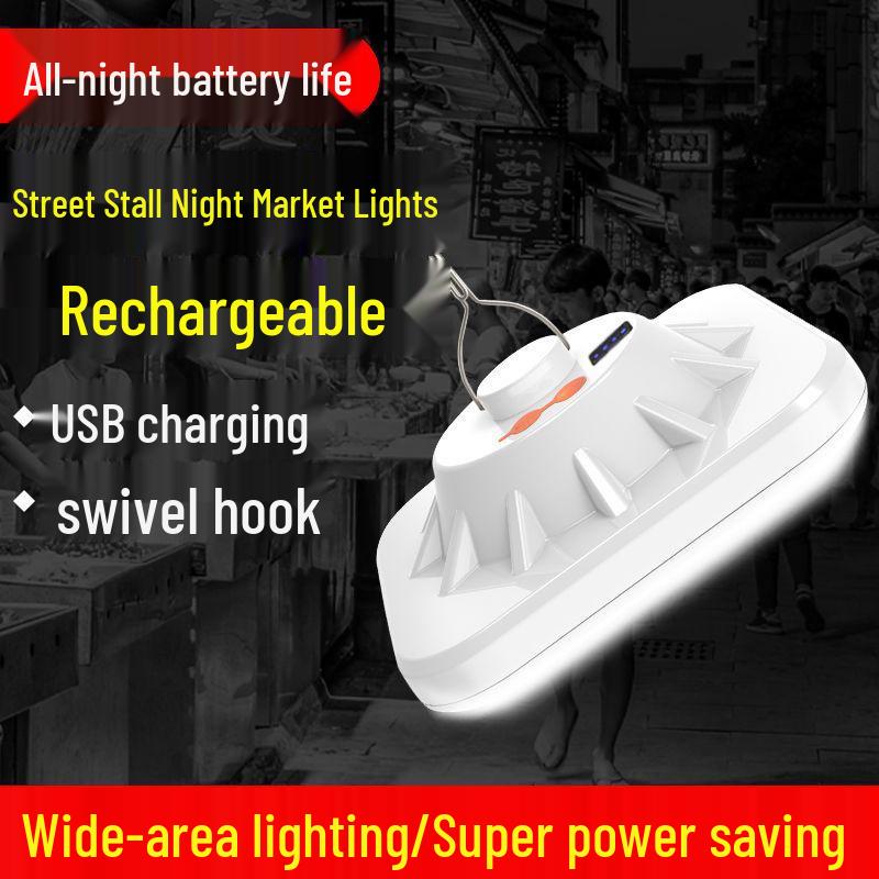 Wiederaufladbares LED-Notlicht: Tragbare, energiesparende, superhelle UFO-Marktbeleuchtung. Perfekt für Stromausfälle und den Heimgebrauch.