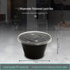 Disposable 500ml Round Black Meal Box