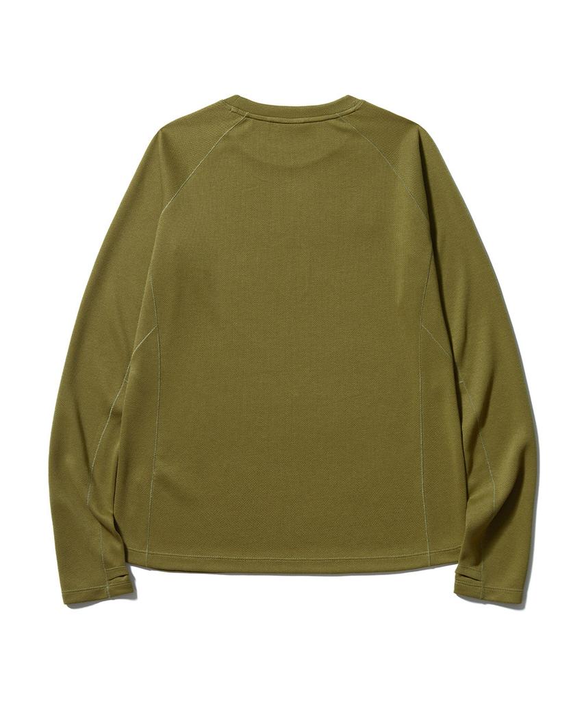 SIERRA DESIGNS W) Polartec Powerdry Mendenhall Long Sleeve T-Shirt Khaki