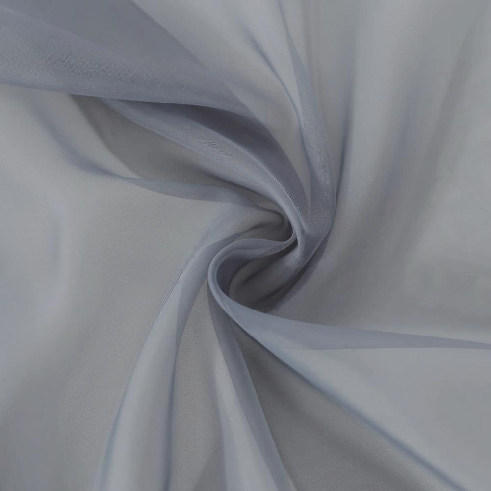 

Прозрачные шторы для окон в спальне, повседневные однотонные белые нитяные тюлевые шторы для детской/гостиной, кухонные оконные украшения 132x160CM 1 panel&Rod Pocket