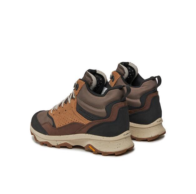 Мужские кроссовки Merrell Speed solo mid wp j004533 коричневые
