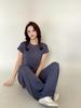 Plus Size Women's Slim Fit Solid Crew Neck Modal T-Shirt - Korean Style Summer Top