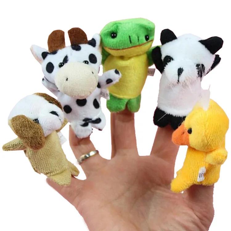 10 PCS/set plush toy gifts cartoon animal finger puppets baby plush toys children cute children plush toys baby favorite dolls