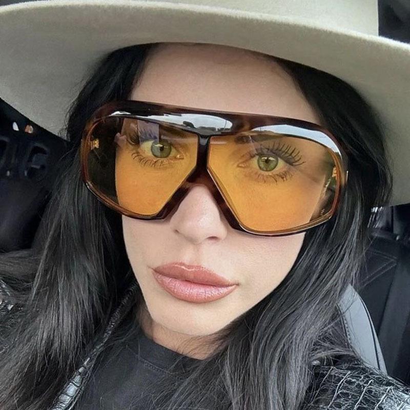 KEDUN 2025 Large Toad Shape Sunglasses: Trendy European-American Hip Hop Style for Fashionable Ladies