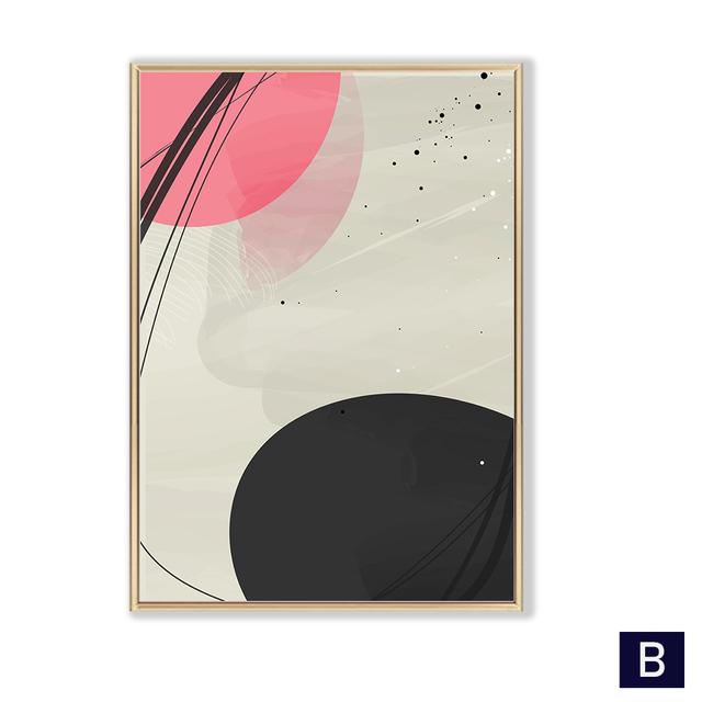 Abstrakte Wandkunst Bild für Wohnzimmer Schlafzimmer Wohndekoration Moderne geometrische Leinwand Malerei Poster und Drucke minimalistisch
