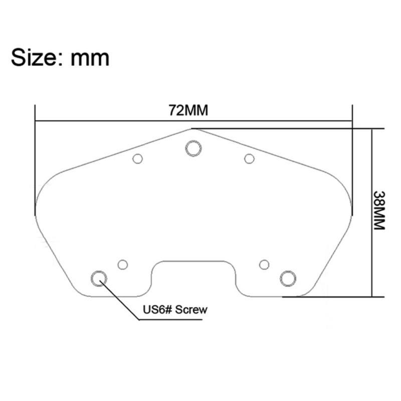 Electric Guitar Pickup Baseplate Acoustic Guitar Copper Base Plate Humbucker Baseplate Replacement Guitar Accessories