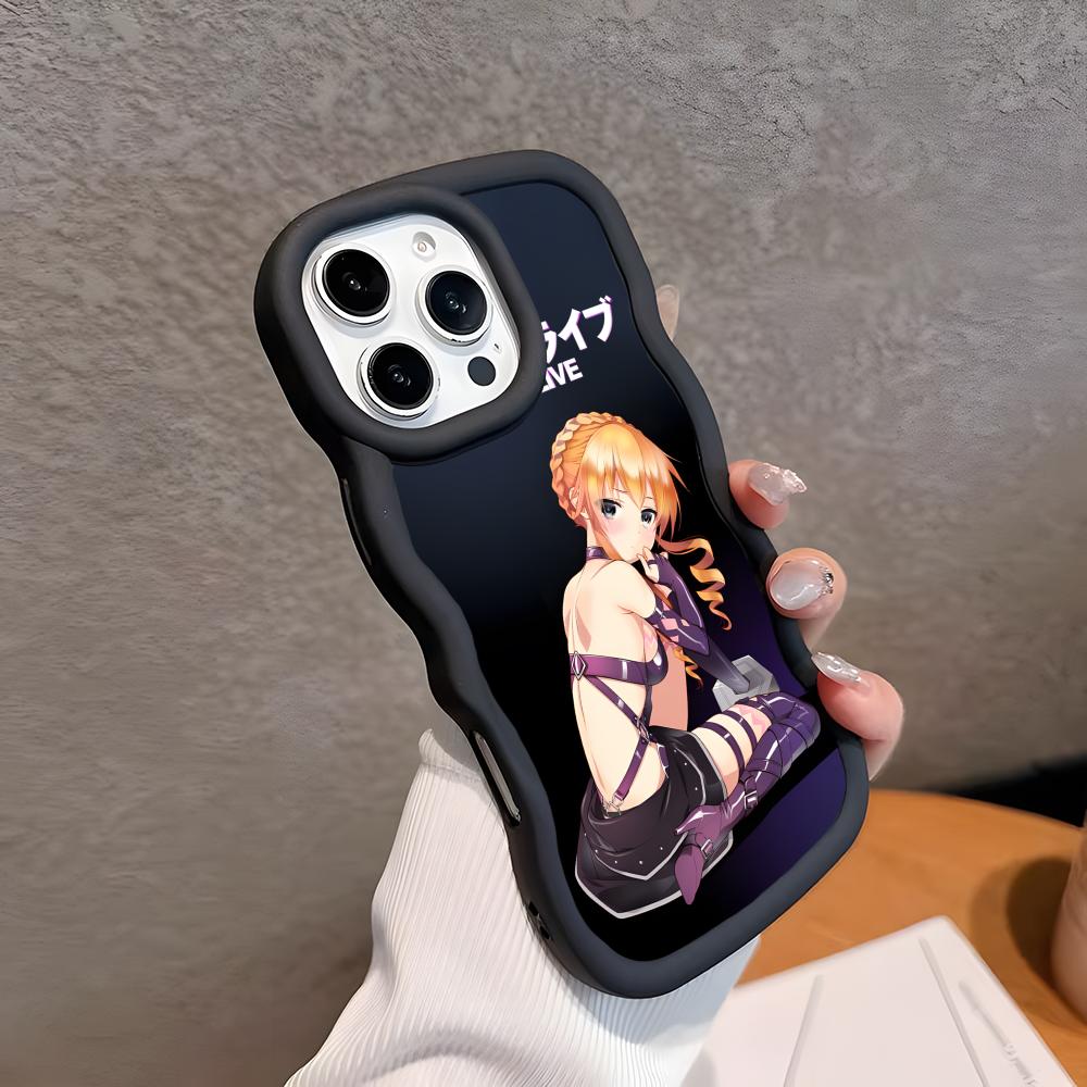 

Date a Live Yamai Kaguya Wavy Edge TPU Mobile Phone Case for iPhone 17 16 15 14 13 12 11 Air Pro Max Plus Colorful Cover iPhone 12