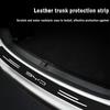 Pegatinas Protectoras para el Umbral de la Puerta Trasera y el Parachoques del Maletero del Coche para BYD Atto 3 EV 2022 2023 Logo Fibra de Carbono Protector Antiarañazos Decal