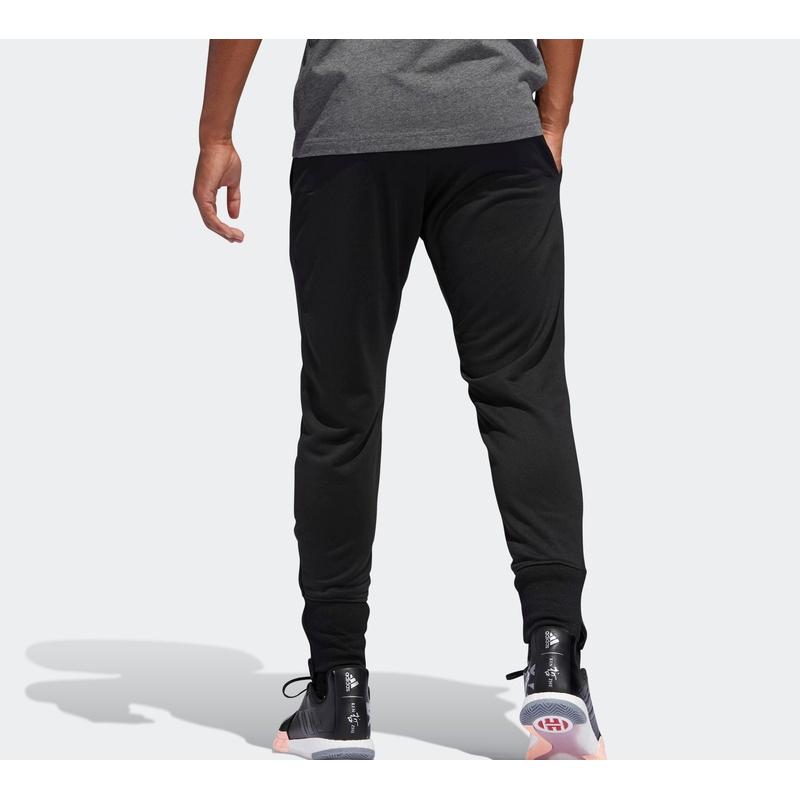 Adidas Knitted Sweatpants Men's Black Moderate Slim Fit Pants DP5728