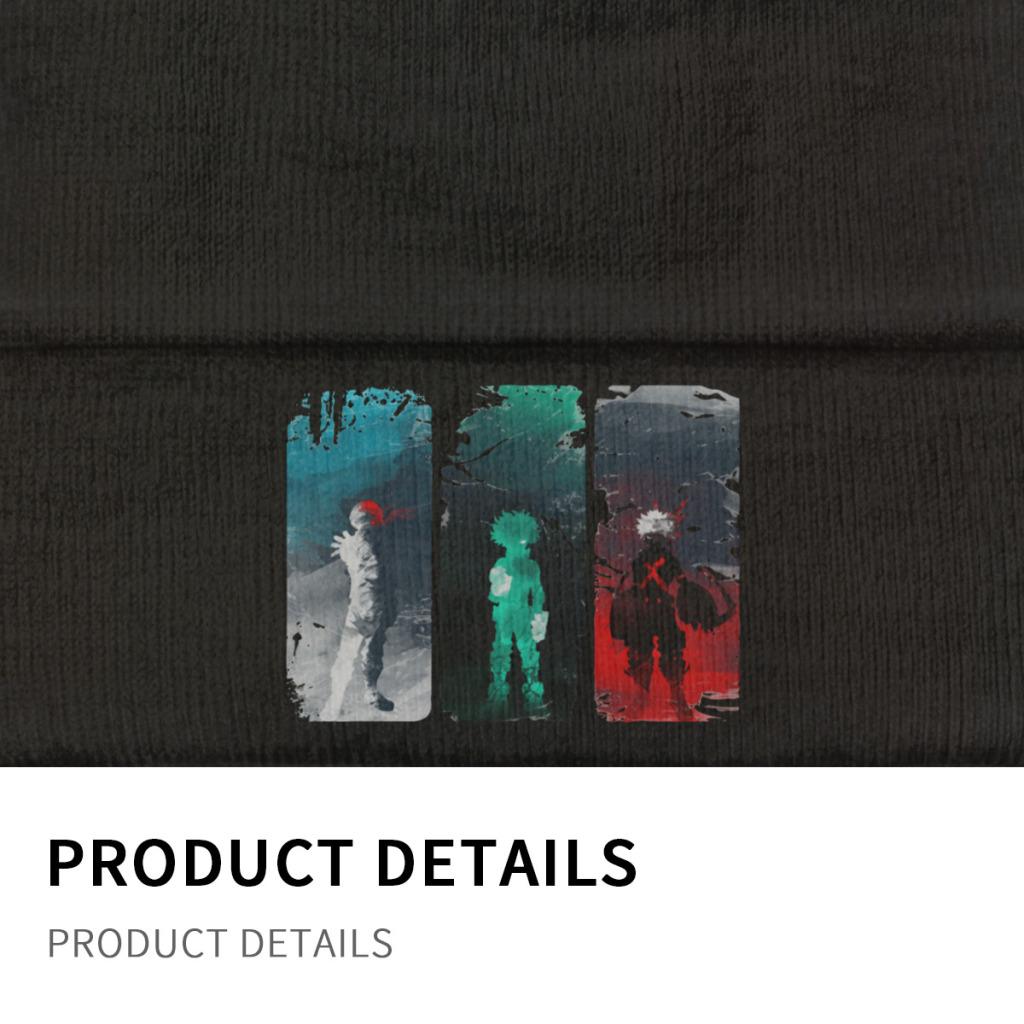 One For All My Hero Academia What's Your Power Knitted Hat Women's Unisex's Skullies Beanies Winter Hats  Warm Cap