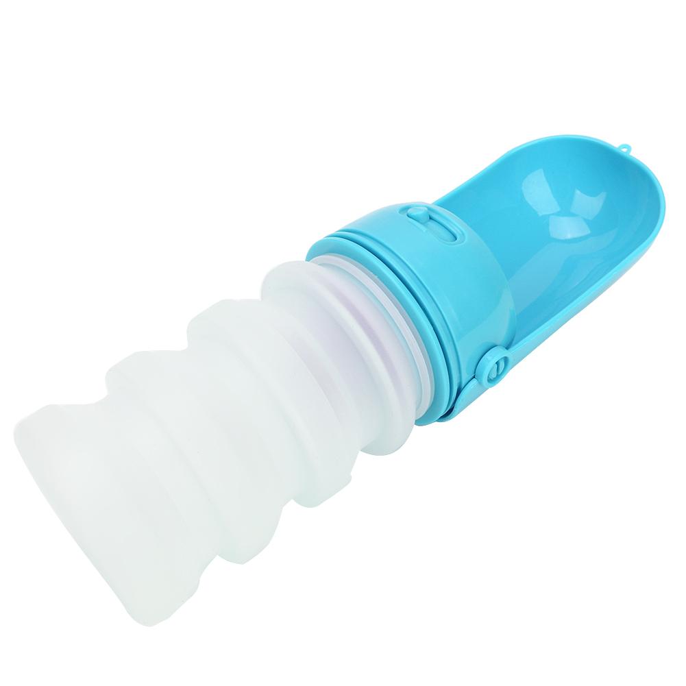 350ml Silicone Pet Outdoor Travel Portable Folding Drinking Water Bottle Kettle for Dogs Cats
