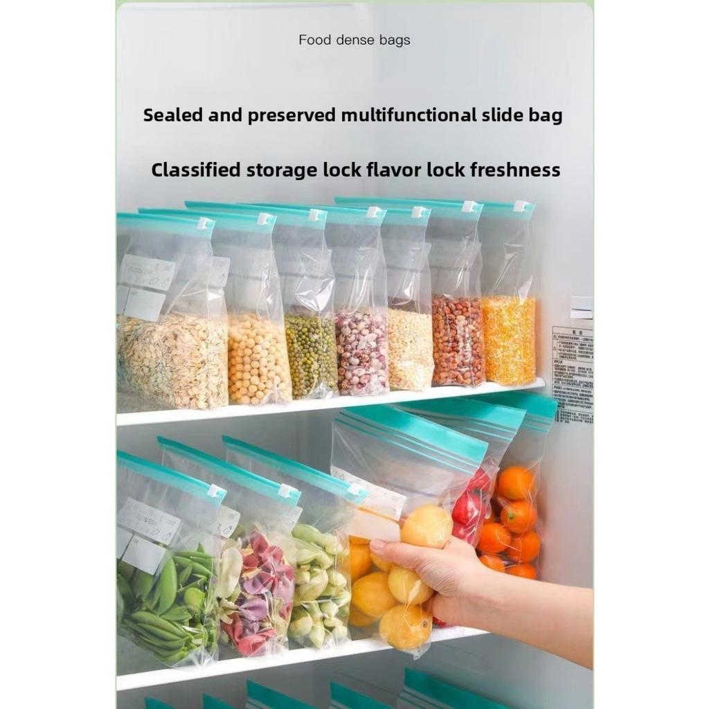 Drei Spezifikationen von Zipper-Frischhaltebeuteln, Aufbewahrungsbeutel zur Lebensmittelklassifizierung, Lebensmittel-Frischhalte-Siegelbeutel, Küchenaufbewahrung und -konservierung