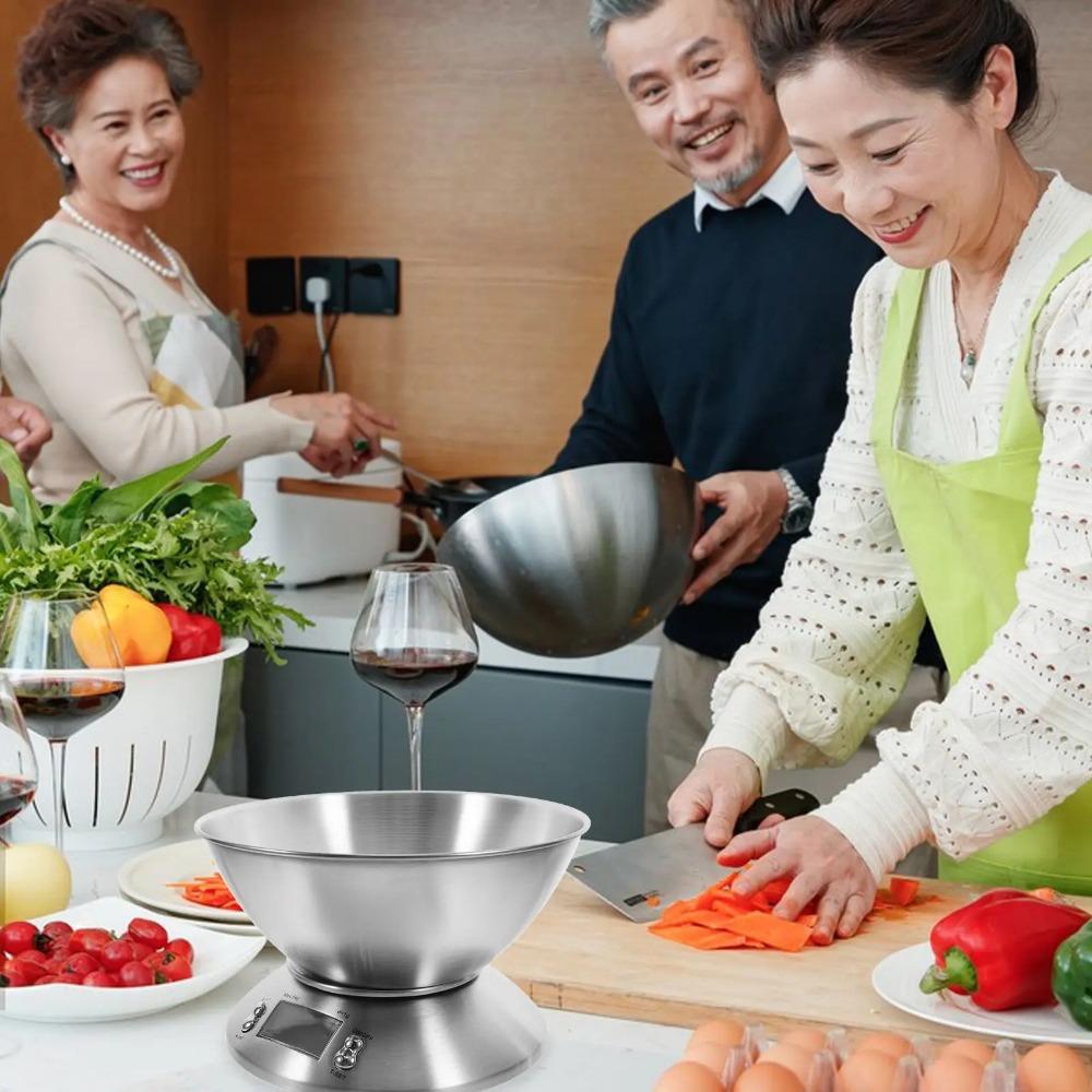 Digital Kitchen Scale Stainless Steel Cooking Scale Kitchen Weight Tool Baking Scale  Commercial
