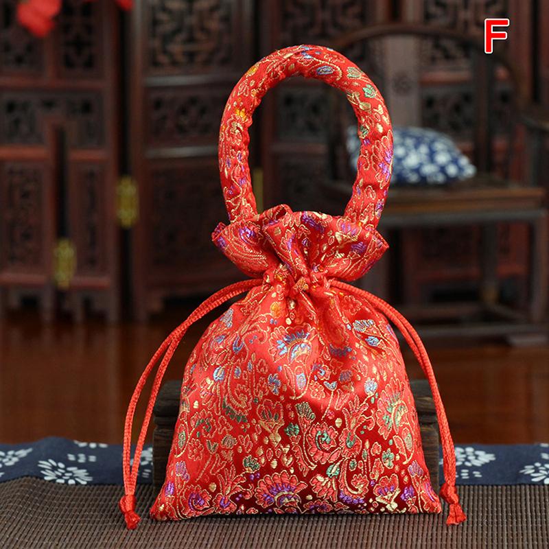 

Wedding Gift Candy Boxes Jewelry Lucky Packing High-end Handbag Satin Hemp Rope Pearl Happy Letter Party Decoration 14X11cm шоколадный