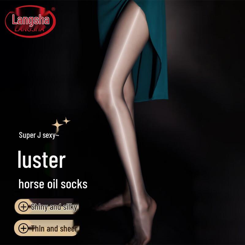 Langsha Глянцевые Утягивающие Прозрачные Колготки One Size
