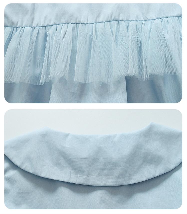 2025 Spring/Autumn Long Sleeve Princess Shirt for Baby Girls