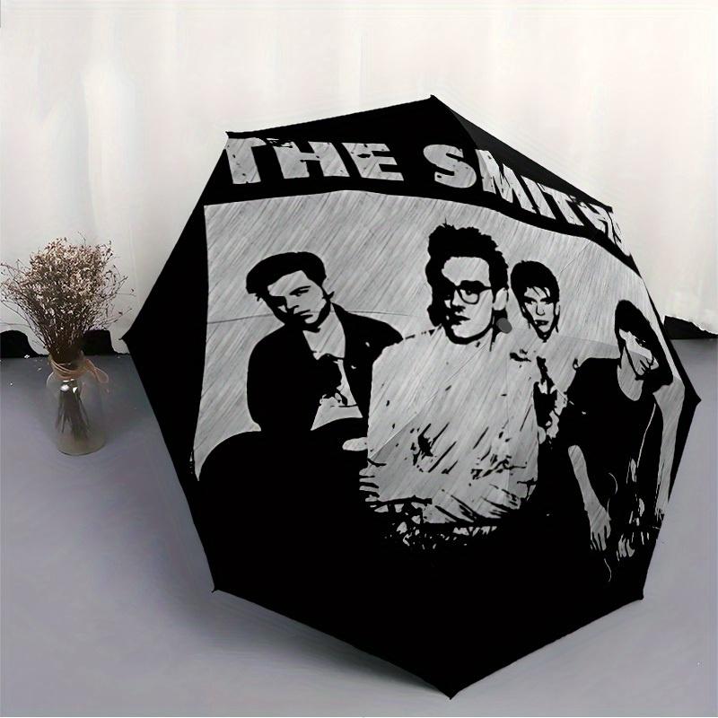The Smiths Music Band Automatic Open/Close Umbrella   Compact Travel Umbrella, 8 Rib Heavy Duty Construction, Ideal Gift, 176