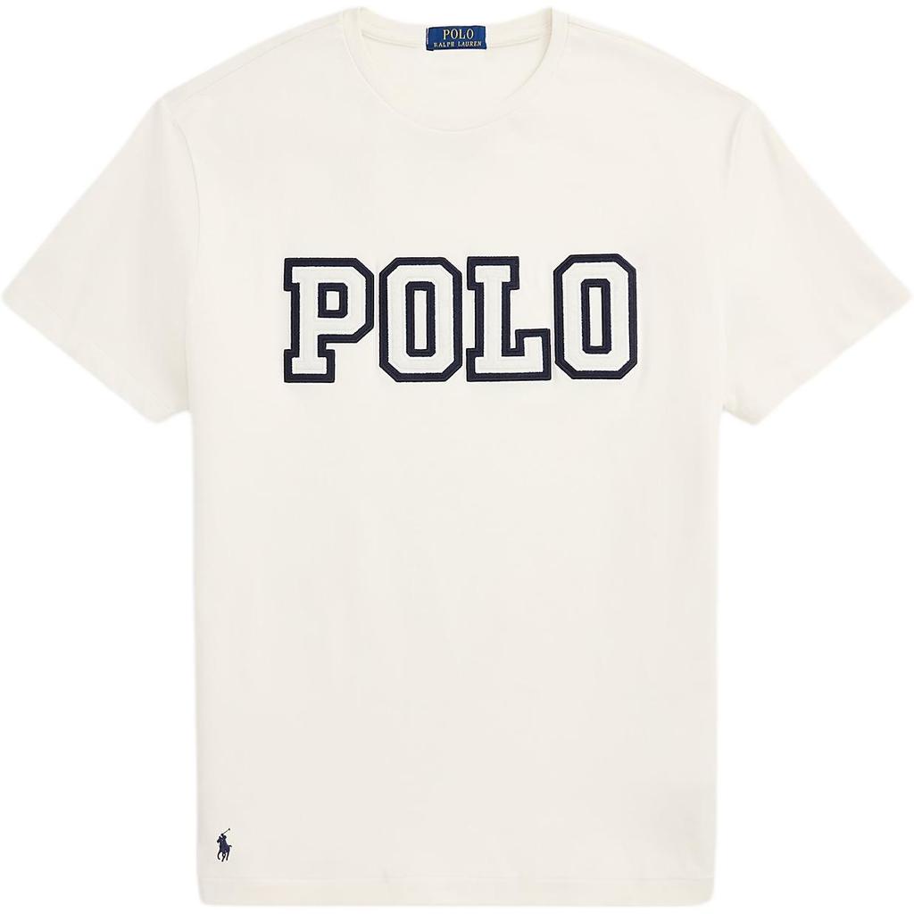 Polo Ralph Lauren Classic Fit Logo Knit T-Shirt Men Tops White 710972663-001
