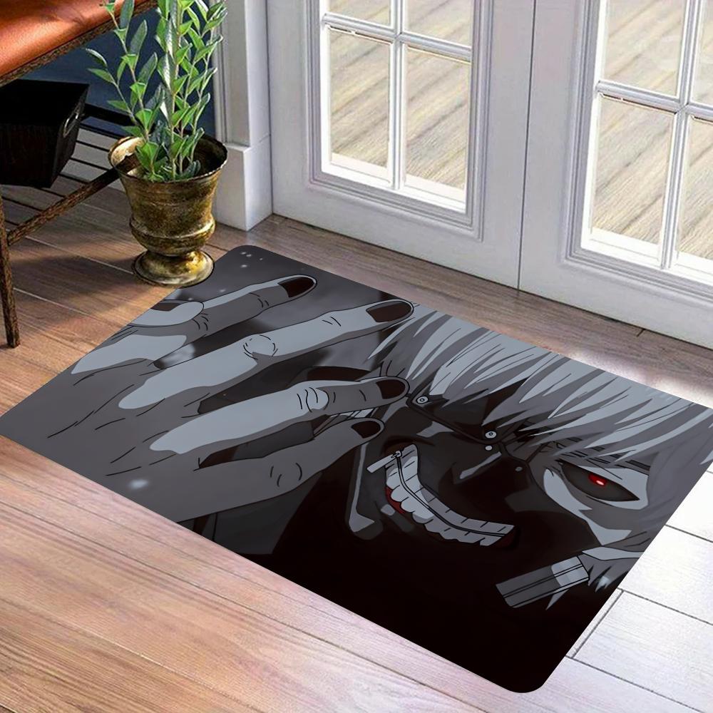 Tokyo Ghoul Floor Mat Flannel Door Mat Non-Slip Bedroom Living Room Home Decor