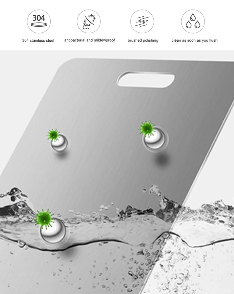 304Stainless Steel Cutting Board Double Sided 46x30CM Thickened Antibacterial And Mildew-proof Cutting Board Kitchen Accessories