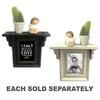 Wooden Wall Shelf W/ Photo Frame (24.5x24.5x6.5cm)