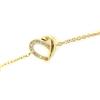 Les Trésors De Lily [M6235] - Gold Plated Bracelet 'Love' White Gold - 10x10 Mm
